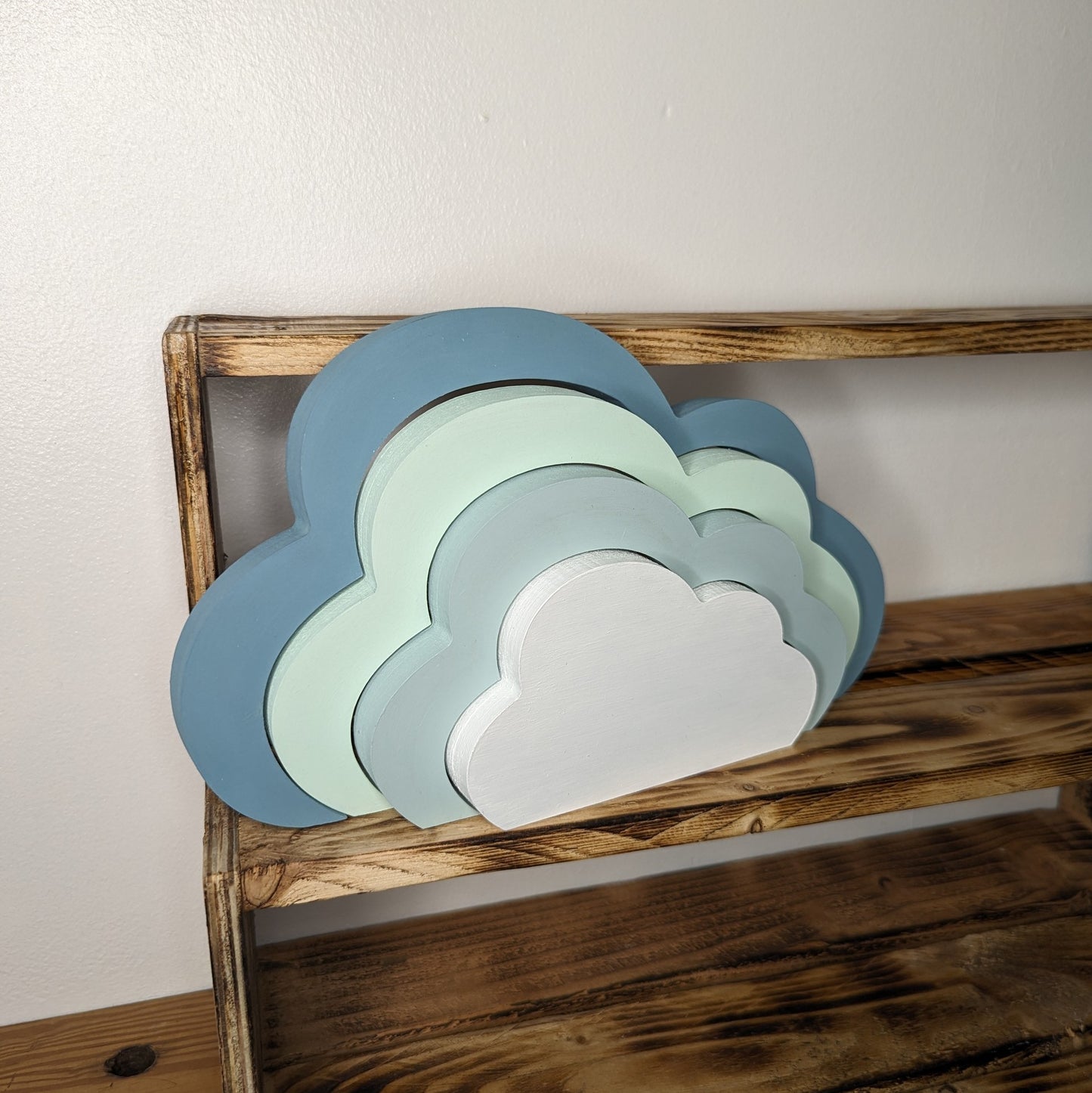 Interlocking Freestanding Cloud - Nursery Decor l Bedroom Accessories - Choose Own Colours