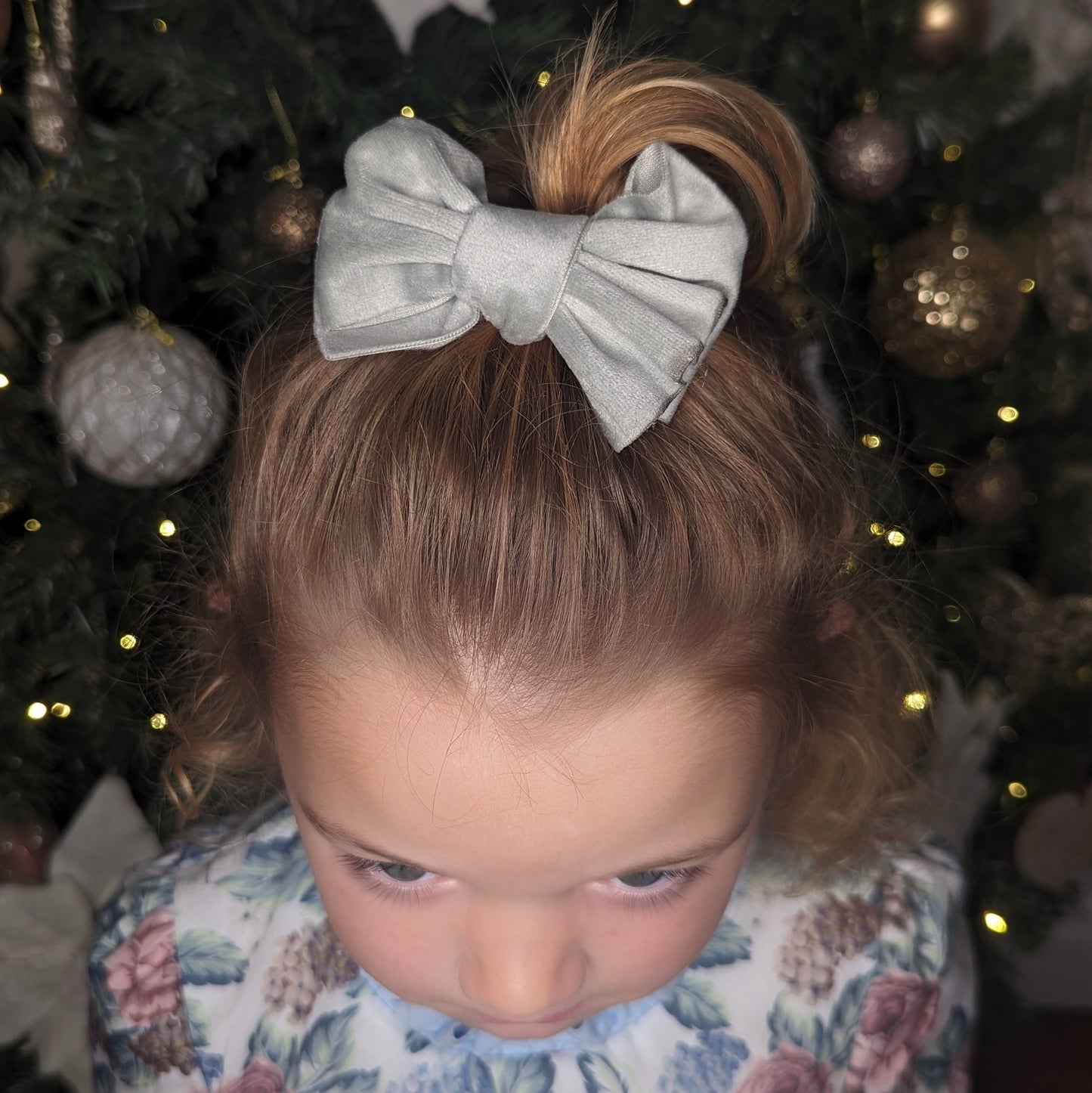 Mabel-Rose | Velvet Children's Hair Bow Clip
