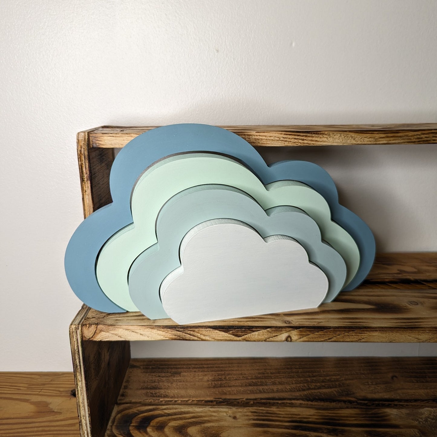 Interlocking Freestanding Cloud - Nursery Decor l Bedroom Accessories - Choose Own Colours