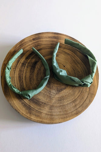 Mummy & Me Matching Topknot Headbands in Pistachio