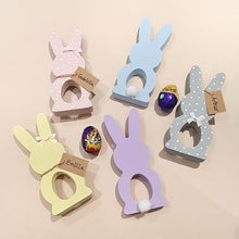 Load image into Gallery viewer, Freestanding Easter Bunny Egg Holder with Name Tag - Pixie &amp; Jax