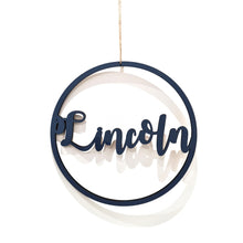 Load image into Gallery viewer, Wooden Name Hoop - 30cm - Choice of Colours - Pixie &amp; Jax