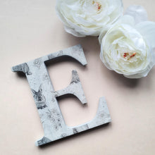 Load image into Gallery viewer, Bunny Decoupaged Initials - Sizes 15cm - 40cm - Pixie &amp; Jax