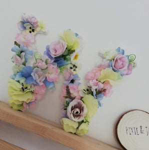 Custom Floral Initial 20cm - Pixie & Jax