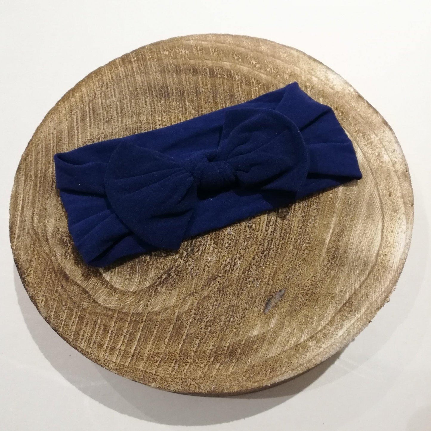 Nylon Bow Headband | Navy - Pixie & Jax