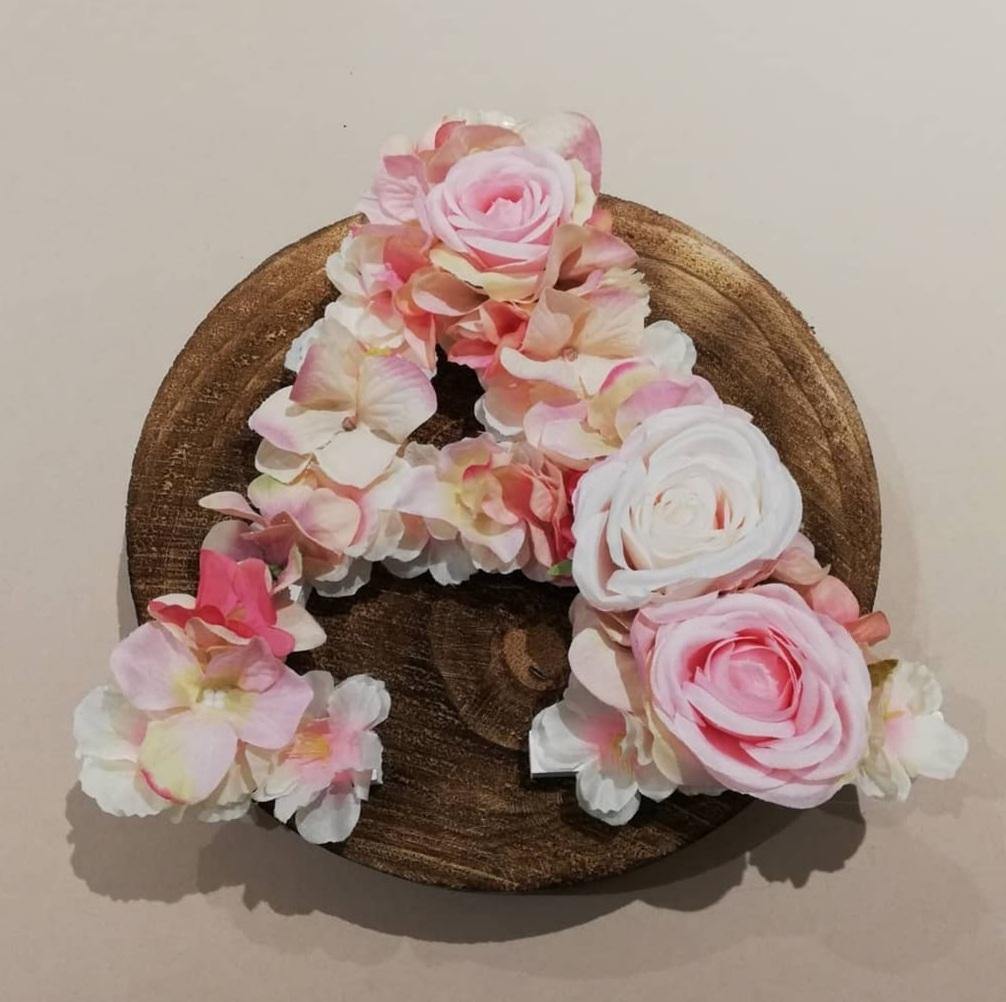 Custom Floral Initial 20cm - Pixie & Jax