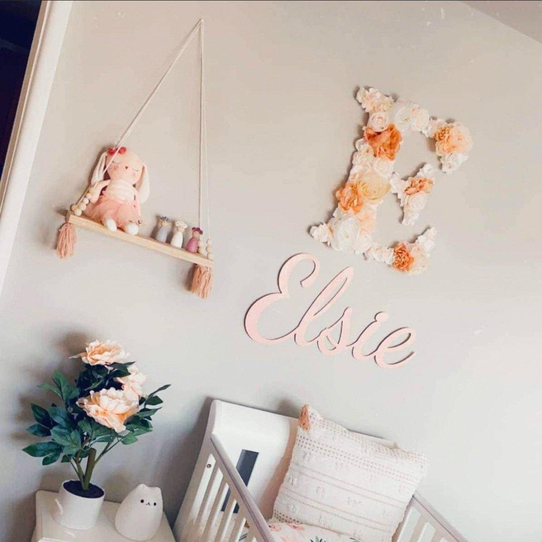 Custom Floral Initial 40cm - Pixie & Jax