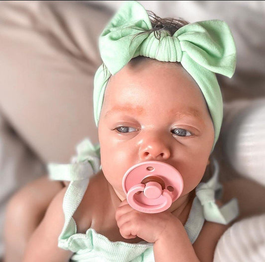 Nylon Bow Headband | Mint - Pixie & Jax